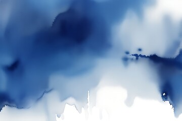 Obraz premium blue watercolor drops background