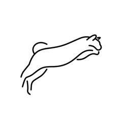 Line Art Logo Design Cheetah
