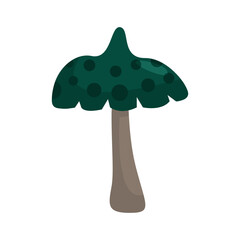 vector mushroom plant