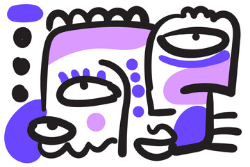 abstraction of the face in this artwork takes viewers on a visual journey full of mystery and beauty.