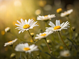 Fototapeta premium Daisy Photography, generative ai