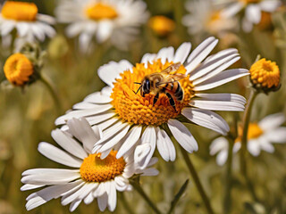 Fototapeta premium Daisy Photography, generative ai