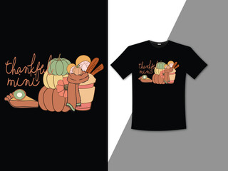 Retro Thanksgiving T-Shirt Design