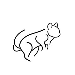 Line Art Logo Design Squirrel