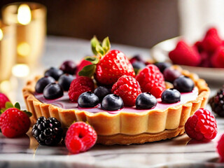 Delicious dessert photography, generative ai