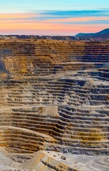 sunset in the mountains