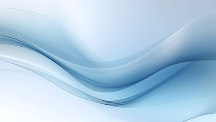 Obraz premium Blue and white technology waves abstract background