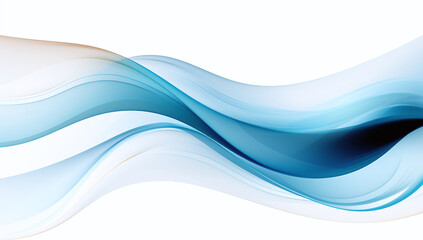 Blue and white technology waves abstract background