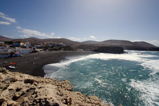 Fuerteventura is one of the Canary Islands, in the Atlantic Ocean, part of the North Africa region, and politically part of Spain. 