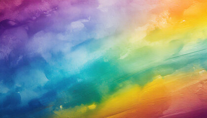 Fototapeta na wymiar textured rainbow painted background