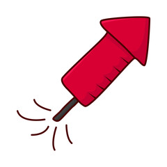 Firecracker icon. Cartoon illustration of firecracker vector icon for web