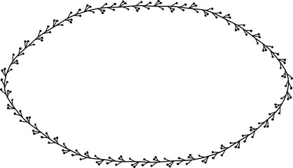 Branch Rectangle Frame laurel wreath silhouette black horizontal vintage frames flower floral leaf border Botanical Branches ornate leaf Elements design border retro badge decoration isolated decor