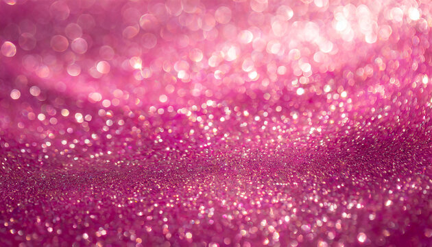 Barbie Pink Tones Glowing Sparkles Blurred Background