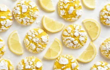 Lemon crinkle cookies