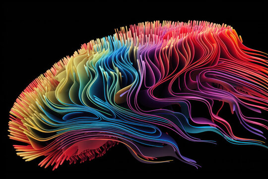 Colorful Abstract Brain