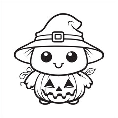 Cute Halloween Coloring Book For kids 1