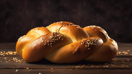 Jewish  holiday meal - Challah bread