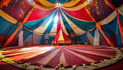 circus tent seen from inside generative ai