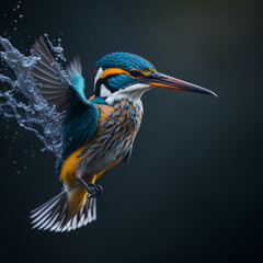 Fototapeta premium Tropical birds, generative ai