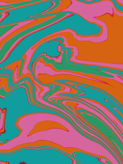 Beautiful and colorful liquid art design illustration