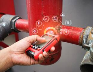 hand holding a gas pump