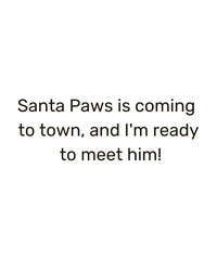 Fototapeta na wymiar christmas funny dogs saying Santa paws quotes xmas pet prints