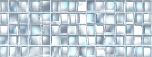 Seamless shiny crystal cut glass brick wall tiles background texture overlay. Retro luxury kitchen, bathroom concept wallpaper mural pattern