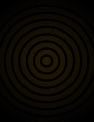 Abstract background with golden circles on black