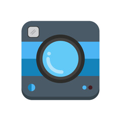 camera icon cartoon sign vector illustration