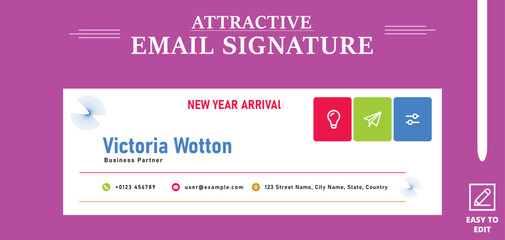 email signature design 2024, Creative Email Signature Design 2024, email, signature design, email signature, Modern and minimalist email signature or email footer template