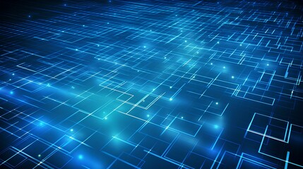 Fototapeta premium digital grid background. 3d virtual reality, binary pattern hologram graphics. generative AI