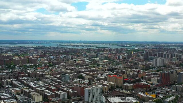 Aerial view of the Bronx Skyline
