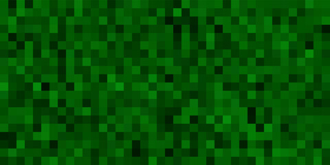 Green grass seamless pattern with pixels. Farm or field game surface texture. Pixelart computer background. Vector illustration in retro style.