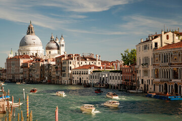 Grand Canal, Venice, Italy - October 2023 - obrazy, fototapety, plakaty