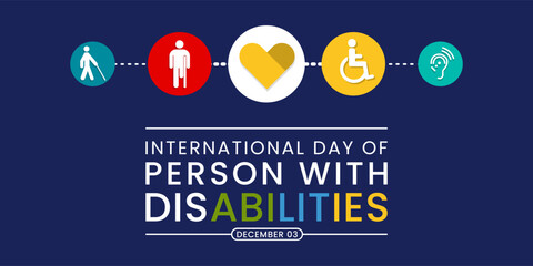 International Day of Persons with Disabilities (IDPD) is celebrated every year on 3 December. Vector illustration