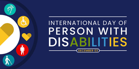 International Day of Persons with Disabilities (IDPD) is celebrated every year on 3 December. Vector illustration