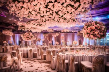 Wedding decoration at banquet