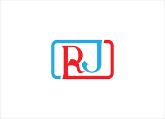 RJ letter logo design and monogram logo