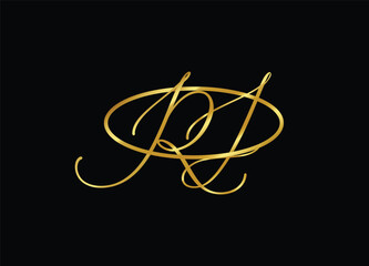 RJ letter logo design and monogram logo