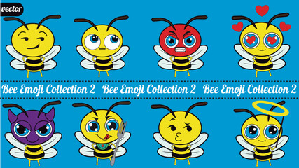This charming bee emoji pack features an adorable little bee in a variety of angles and expressions. There are three collections of bee emoticons I made with great care.