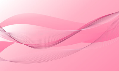 abstract pink business lines wave curves soft gradient background