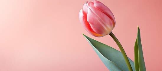 Pink tulip the epitome of elegance in spring