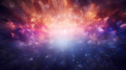 Radiant cosmic explosion of colors.