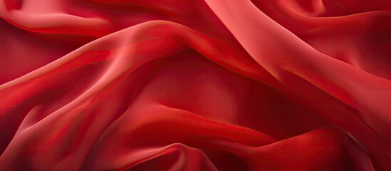 Obraz premium Red chiffon like a daisy in the wind shines brightly as a ruby blending smoothly with your design ideas