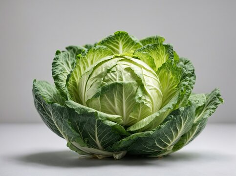 Cabbage with plain white background