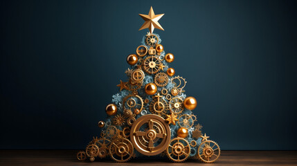 weihnachten, baum, christbaum, feier, winter, dekoration, frohe, neujahr, gold, kunst, christmas, tree, christmas tree, celebration, winter, decoration, merry, new year, gold, art