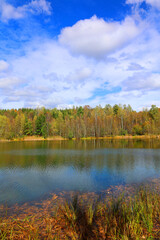 North america fall landscape eastern township Bromont-Shefford Quebec province Canada