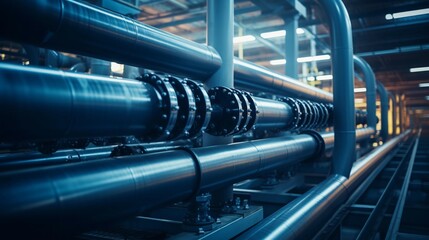 An extensive system of steel pipes transporting fuel and oil, critical infrastructure