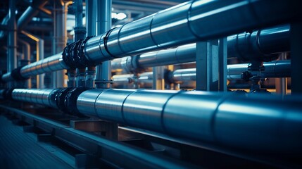 An extensive system of steel pipes transporting fuel and oil, critical infrastructure