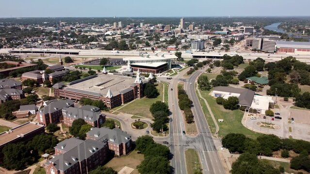 Flying over Waco, Texas